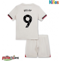 Camiseta Chelsea Liam Delap #9 Visitante Equipación para niños 2025-26 manga corta (+ pantalones cortos)